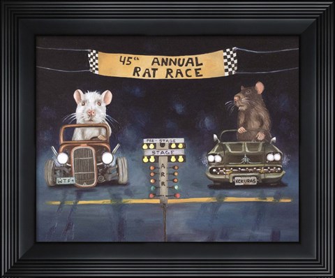 Framed Rat Race 1 Print