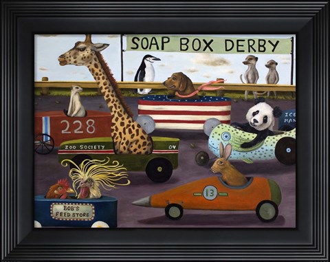 Framed Soap Box Derby Print