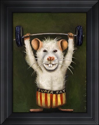 Framed Super Rat Print