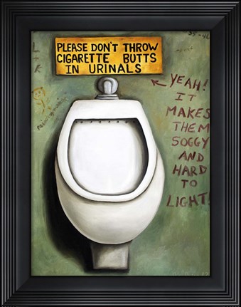 Framed Urinal Print