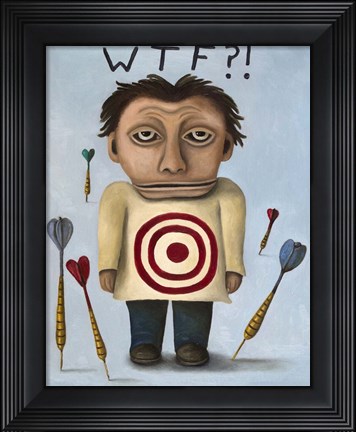 Framed WTF 2 Print