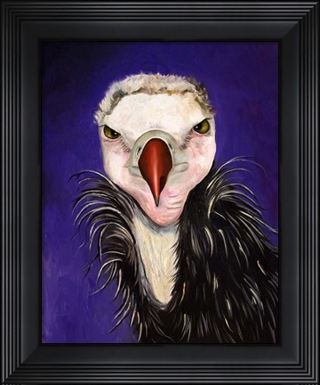 Framed Baby Vulture Print