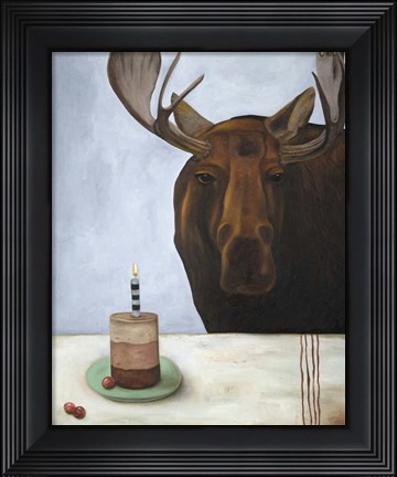 Framed Chocolate Moose Print