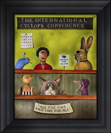 Framed International Cyclops Convention Print
