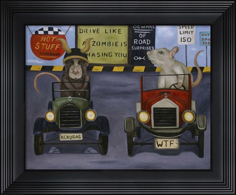 Framed Rat Race #4 Print