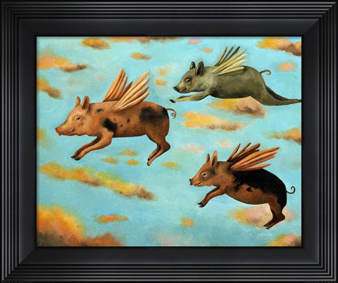 Framed When Pigs Fly Print