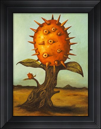 Framed Fruit Tree Horned Melon Print