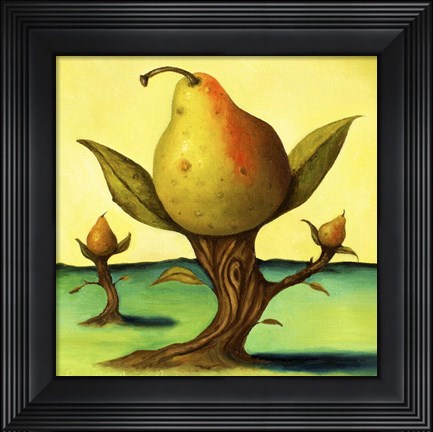 Framed Pear Trees 2 Print