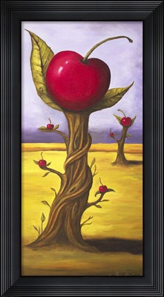 Framed Surreal Cherry Tree Print