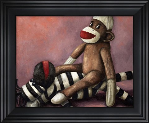 Framed Dirty Socks Playing Dirty Print