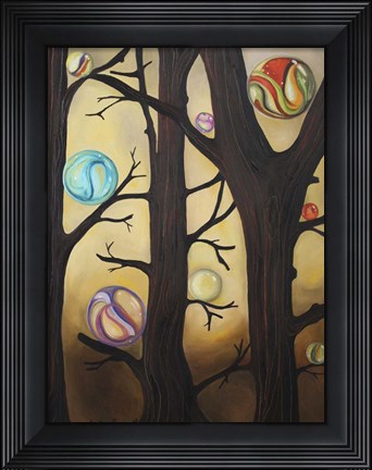 Framed Marble Forest 1 Print