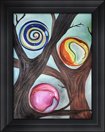 Framed Marble Forest 2 Print