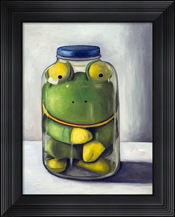 Framed Preserving Childhood Frog Print