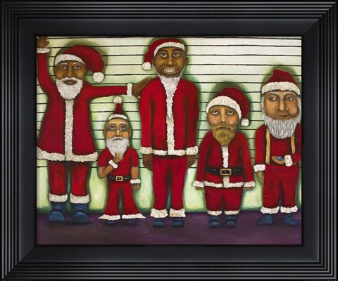 Framed Line Up Print