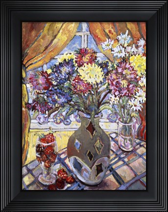Framed Glass Strawberry Print
