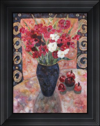 Framed Purple Gladioli Print