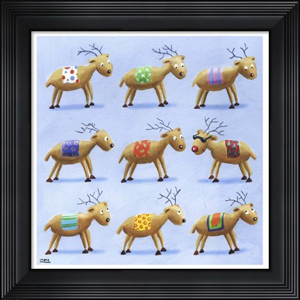 Framed Reindeer Print