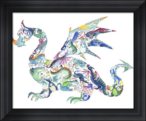 Framed Dragon Print