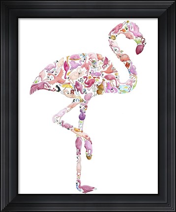 Framed Flamingo Print