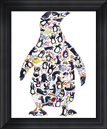 Framed Penguin Print