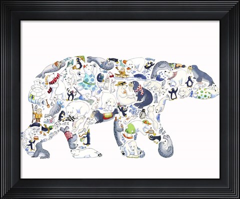 Framed Polar Bear Print