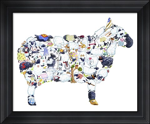 Framed Sheep Print