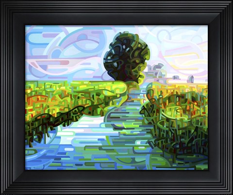 Framed Ebb And Flow Print
