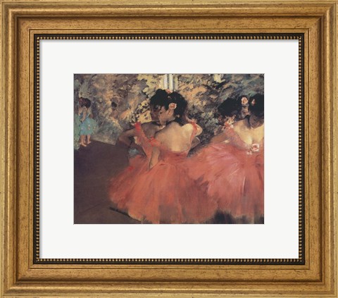 Framed Pink Ballerinas Print