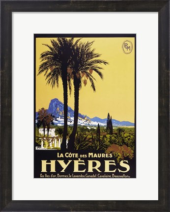 Framed Hyeres Print