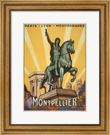 Framed Montpellier Print