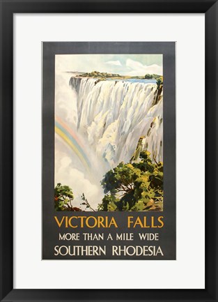 Framed Victoria Falls Print