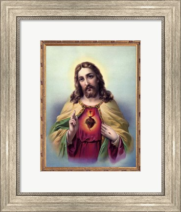 Framed Sacred Heart 3 Print