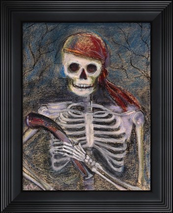 Framed Pirate and Her Pistol Print