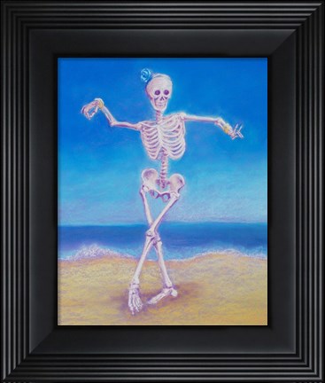 Framed Skelly Dancer I Print