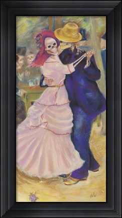 Framed Skelly Dance At Bougival Print