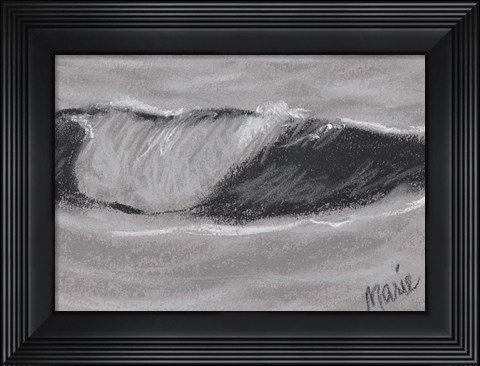 Framed Wave Portrait No. 54 Print