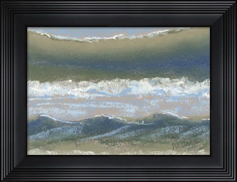 Framed Blue and Green Print