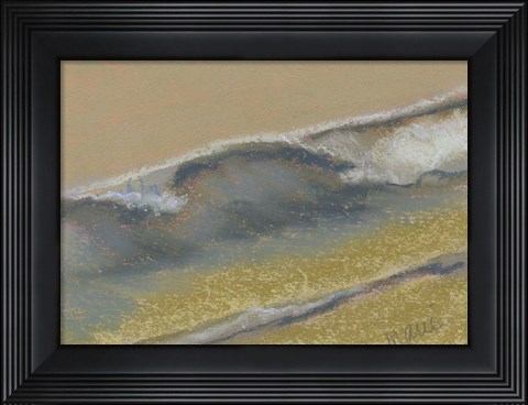 Framed Green and Gold Print