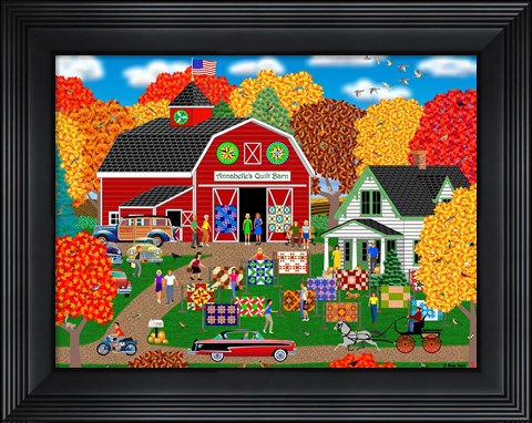 Framed Annabelle&#39;s Quilt Barn Print