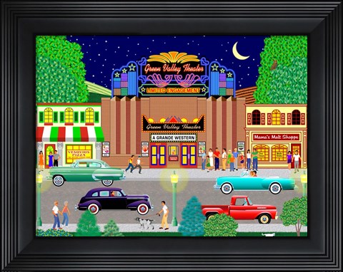 Framed Pizza Movie Malt 2 Print