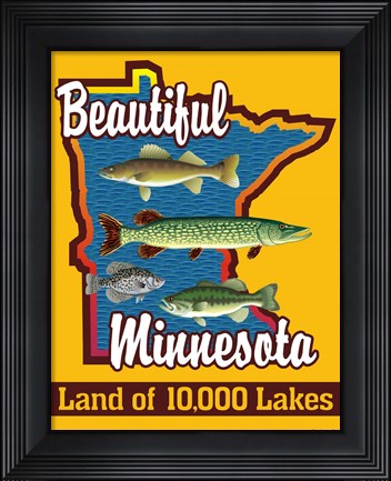 Framed Beautiful Minnesota Print