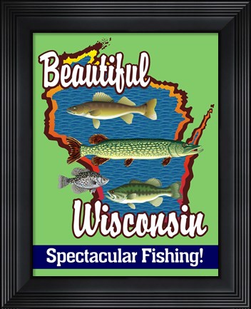 Framed Beautiful Wisconsin Print