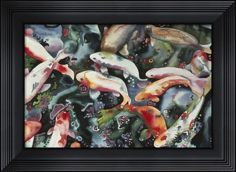 Framed Dancing Fish Print