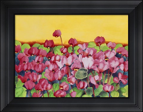 Framed Pink Cyclamen Print