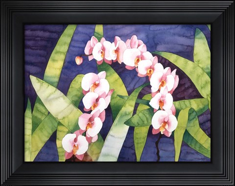 Framed Sacred Orchids Print