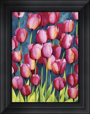 Framed Pink Tulips Print
