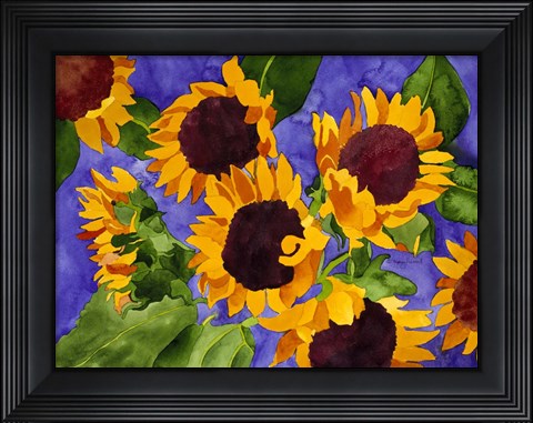 Framed New Mexico Sunflowers Print