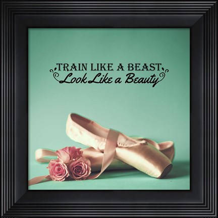 Framed Train Like A Beast Color Print