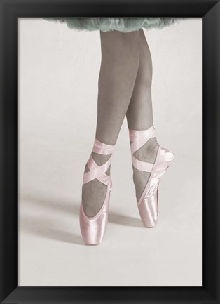 Framed Dancing En Pointe Color Print