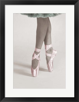 Framed Dancing En Pointe Color Print